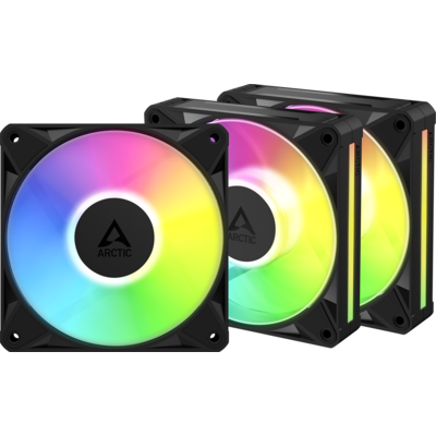 Комплект вентилатори ARCTIC BioniX P14 A-RGB PWM 140mm Daisy Chain - Черен
