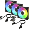 Комплект вентилатори ARCTIC BioniX P14 A-RGB PWM 140mm Daisy Chain - Черен