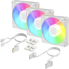 Комплект вентилатори ARCTIC BioniX P14 A-RGB PWM 140mm Daisy Chain - Бял