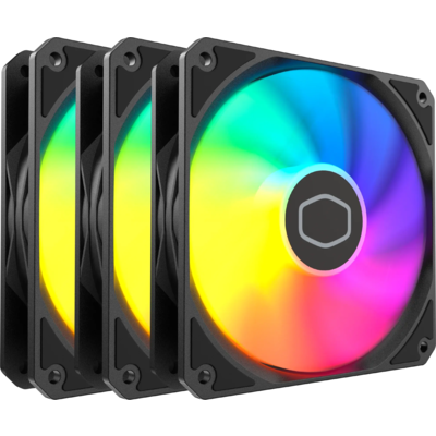 Комплект вентилатори 3-Pack Cooler Master MasterFan MF120 Lite ARGB
