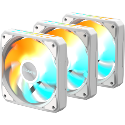 Комплект вентилатори 3-Pack GIGABYTE AORUS EZ CHAIN FAN 120 ICE, 120x120x25mm ARGB