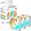 Комплект вентилатори 3-Pack GIGABYTE AORUS EZ CHAIN RVS FAN 120 ICE, 120x120x25mm ARGB