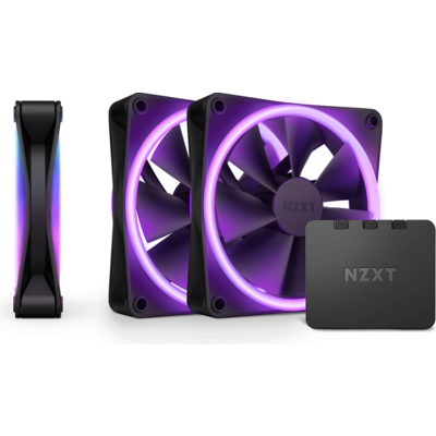 Комплект вентилатори NZXT F120 RGB Duo Black 3бр + RGB Контролер