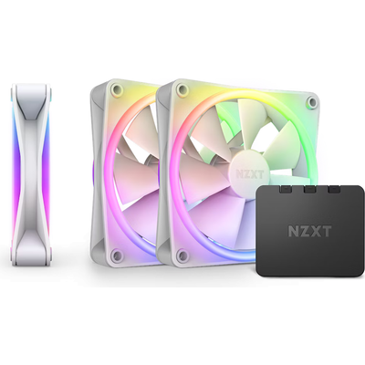 Комплект вентилатори NZXT F120 RGB Duo White 3бр + RGB Контролер