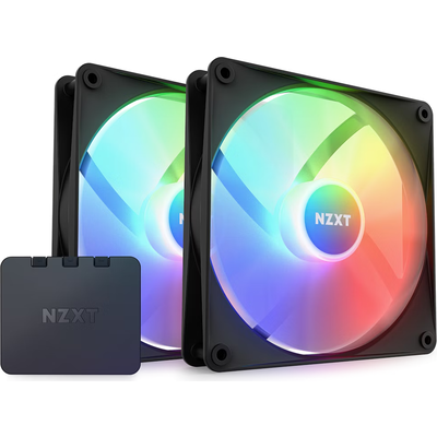 Комплект вентилатори NZXT F140 RGB Core Black, 2 x 140mm + RGB Контролер