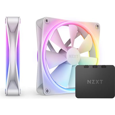 Комплект вентилатори NZXT F140 RGB Duo White 2 бр + RGB Контролер