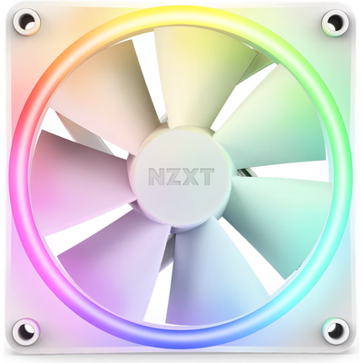 Вентилатор NZXT F120 RGB Duo, Бял