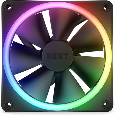 Вентилатор NZXT F120 RGB Duo, Черен