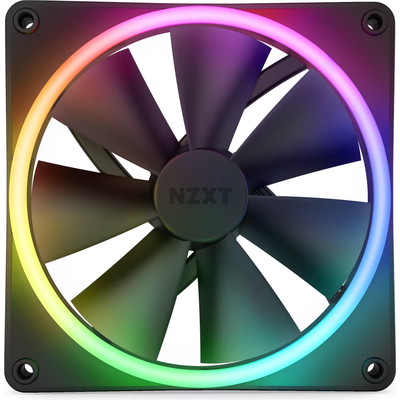 Вентилатор NZXT F140 RGB Duo, Черен