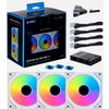 Вентилатори Lian Li UNI SL-INF 120, ARGB, 3 Fan комплект, с включен контролер, Бял