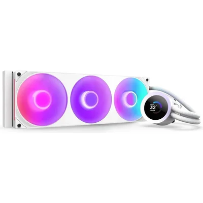 Охладител за процесор NZXT Kraken Plus 360 RGB LCD Display - White