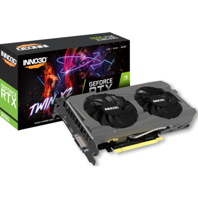 Видеокарта Inno3D RTX 3050 TWIN X2 OC 8GB GDDR6