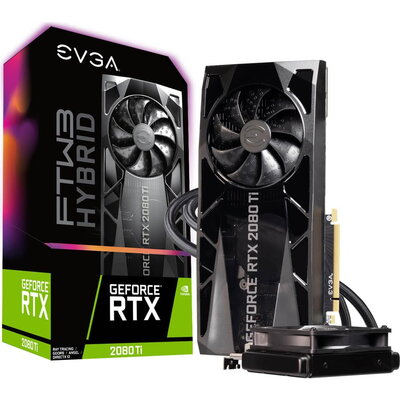 Видео карта EVGA GeForce RTX 2080 TI FTW3 ULTRA HYBRID GAMING 11GB GDDR6 - 11G-P4-2484-KR