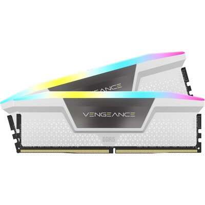 Памет Corsair Vengeance White RGB 32GB(2x16GB) DDR5 PC5-41600 5200MHz CL40