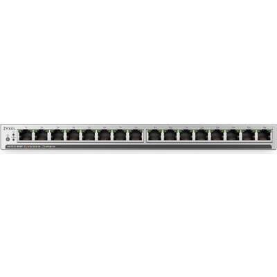 Комутатор ZyXEL GS1100-16EPS Slimline Unmanaged + PoE+ 135W 16 port Gigabit  Unmanaged + Switch