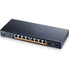 Комутатор ZyXEL XMG1915-10EP, 8-port 2.5GbE, 2 SFP+, 8 x PoE++ 130W Smart Switch, hybird mode, standalone or NebulaFlex Cloud