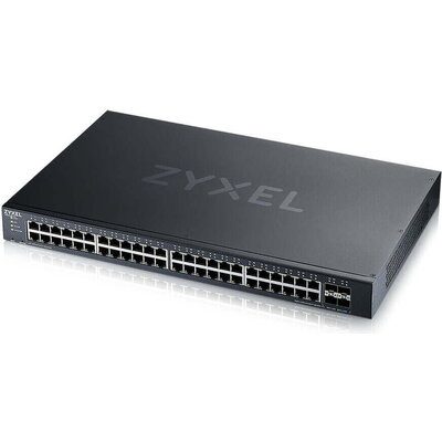 Комутатор Zyxel XGS1935-52, 52 Port Lite-L3 Smart Managed Switch, 48x Gigabit Copper and 4x 10G SFP+, hybrid mode, standalone or