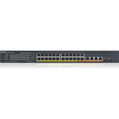 Комутатор ZyXEL XMG1930-30HP, 24-port 2.5GbE Smart Managed Layer 2 PoE 700W 22xPoE+/8xPoE++ Switch with 4 10GbE and 2 SFP+ Uplin