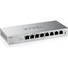 Комутатор ZyXEL GS1200-8HP v3, 8 Port Gigabit PoE+ webmanaged Desktop Switch, 4x PoE, 68 Watt