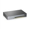 Комутатор ZyXEL GS1350-12HP, 12 Port managed CCTV PoE switch, long range, 130W