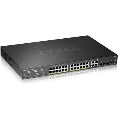 Комутатор ZyXEL GS2220-28HP, EU region, 24-port GbE L2 PoE Switch with GbE Uplink