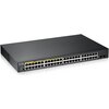 Комутатор Zyxel GS1900-48HP v2, 48-port GbE L2 Smart Switch, 170 Watt, rackmount