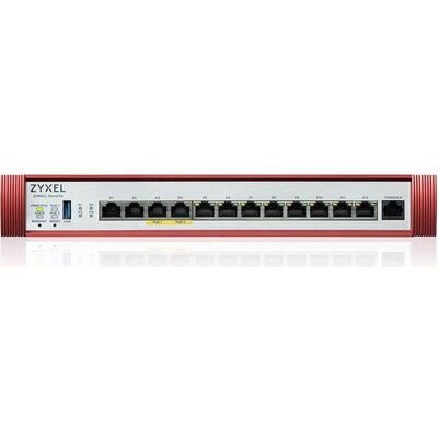 Защитна стена ZyXEL USG FLEX 500 H, 2*2.5G, 2*2.5G( PoE+) & 8 Gigabit user-definable ports, 1*USB with 1 YR Gold Security Pack