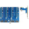 Конвертор Delock Riser Card PCI Express x1 > 4 x PCIe x16 with 60 cm USB cable