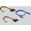 Конвертор Delock Riser Card PCI Express x1 > 4 x PCIe x16 with 60 cm USB cable