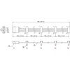 Кабел Power Molex 4 Pin  > 4 x SATA 15 Pin, 40cm