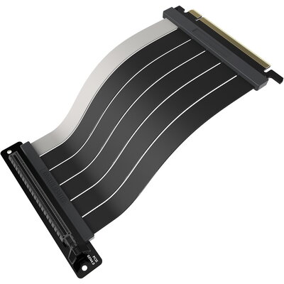 Кабел за вертикален монтаж за видео карта Cooler Master, MasterAccessory Riser Cable PCIe 4.0 x16, 200mm, V2, Черен