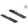 Карта Delock 64136, M.2 Key M Extension NVMe, Кабел 20 см.