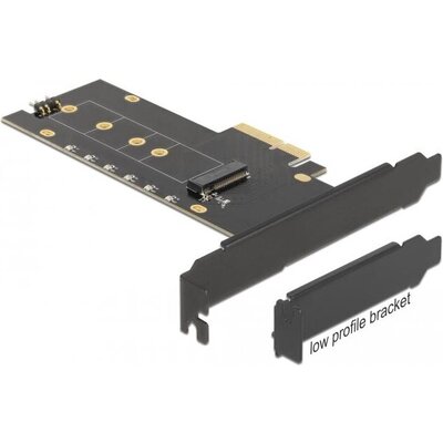 Карта за разширение на слотове Delock 89013, PCI Express x4 към 1 x internal NVMe M.2 Key M, RGB LED, Low Profile