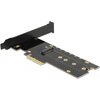 Карта за разширение на слотове Delock 89013, PCI Express x4 към 1 x internal NVMe M.2 Key M, RGB LED, Low Profile