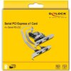 Карта за разширение на слотове Delock, PCI Express Card към 4 x Serial RS-232