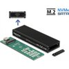 Външна стойка Delock 42004, За M.2 NVMe PCIe или SATA SSD, USB-C 3.2 Gen 2