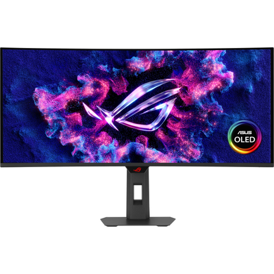 Монитор ASUS ROG Strix OLED XG34WCDG - 34-inch QD-OLED 3440x1440, 1800R Curve, 175Hz, 0.03ms (GTG), ASUS OLED Care Pro, G-Sync