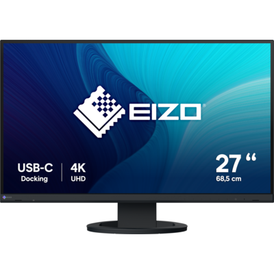 Монитор EIZO ColorEdge EV2740S-BK, 27'', 3140x2160, IPS, USB-C, DP, HDMI, 4xUSB-A, Черен