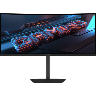 Геймърски Монитор Gigabyte G34WQCP - 34" SS VA WQHD 3440x1440, Curved 1500R, 180Hz, 1ms, HDR Ready