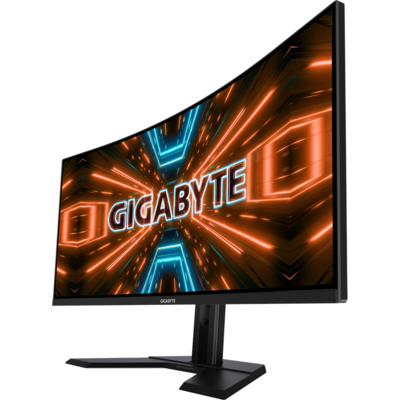 Геймърски Монитор Gigabyte G34WQC-A-EK, 34" VA 3440x1440, Curved 1500R, HDR, 144Hz