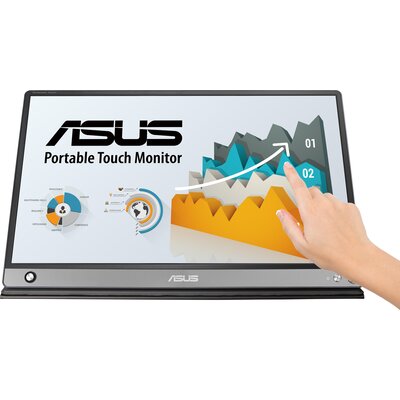 Монитор ASUS ZenScreen Touch MB16AMT, 15.6" FHD IPS Touch, USB Type-C, Battery