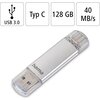 HAMA Флаш памет "C-Laeta" Тип USB-C 128 GB USB 3.1/USB 3.0, 40Mb/s,