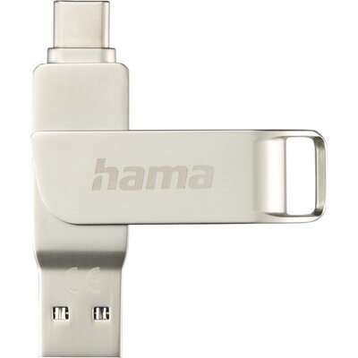 HAMA Флаш памет "C-Rotate Pro", USB-C 3.1/3.0, 128GB, 100MB/s, сребрист