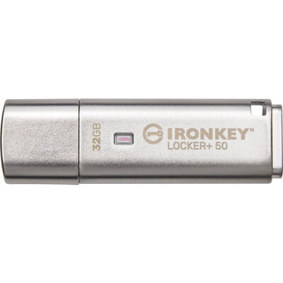 USB памет KINGSTON IronKey Locker+ 50 - 32GB XTS-AES 256-bit