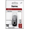 USB памет HAMA Rotate, 128GB, USB 2.0,10 MB/s, Черен