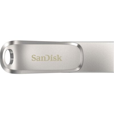 USB памет SanDisk Ultra Dual Drive Luxe, 64GB, USB 3.1 Gen 1, USB-C, Сребрист