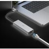 4-портов хъб USB-C HAMA, 2 x USB-A, USB-C, LAN/Ethernet, Сив