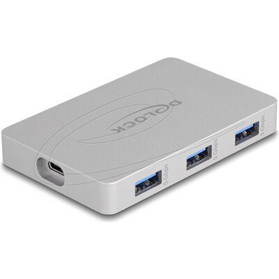 Delock Хъб USB-C, 7 порта, 3x USB-A 5 Gbps,  3x USB-C, 1xUSB-C PD 85 W