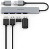 HAMA USB хъб, 4 порта, USB 3.2 Gen 1, 5 Gbit/s, ултратънък, вкл. USB-C адаптер