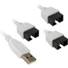 USB Хъб Lian Li PW-U2TPAB USB 2.0 1-към-3 Hub - Бяло